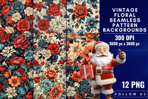Download Vintage Floral Seamless Pattern - Vintage floral seamless pattern Collection