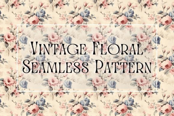 Download 12 Vintage Floral Seamless Pattern - Vintage floral seamless pattern Collection