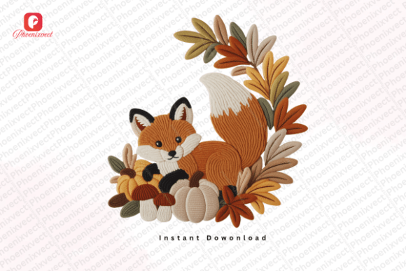Download Faux Yarn Cute Cozy Autumn Fall Fox PNG - Cozy Collection