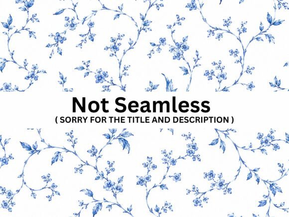 Download Blue Vintage Floral Seamless Pattern - Vintage floral seamless pattern Collection
