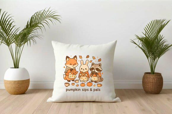 Download Pumpkin Sips &amp; Pals Cozy Autumn PNG - Cozy Collection